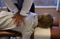 Adjustments at Team Lopez Chiropractic